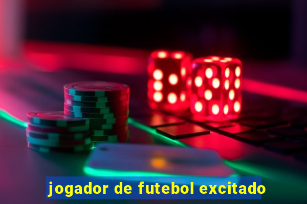 jogador de futebol excitado